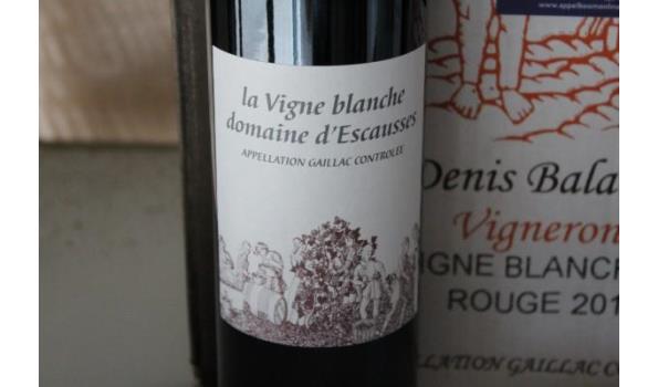 6  flessen à 75cl rode wijn La Vigne blanche Domaine d